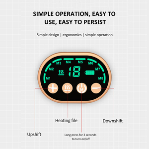 Cinturón de masaje eléctrico portátil para aliviar el dolor del período, cintura cálida, compresa de estómago, masajeador de calefacción menstrual para hombres - Product Image 4