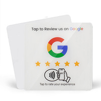 Panneau en acrylique NFC NTAG215 pour avis clients, appuyez sur votre téléphone pour ouvrir WhatsApp, plaque NFC pour avis clients pour les magasins de détail