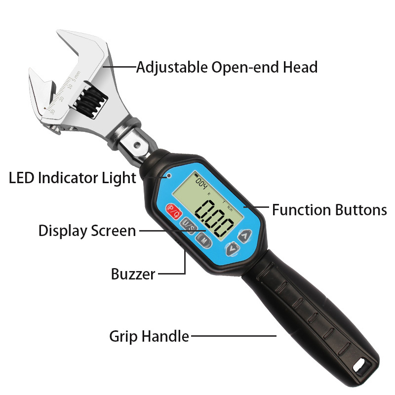 ORANGLES Portable 100N.m Mini Digital Torque Wrench 1/2in LCD Display Adjustable Precision Automotive Tool Saudi Arabia - high resolution display - exposing craftsmanship - Image 2 of 6 | built for everyone | Portable 100N.m Mini Digital Torque Wrench 1/2in LCD Display Adjustable Precision Automotive Tool Saudi Arabia for sale Georgia | Free Shipping ORANGLES