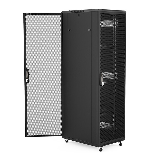 19 Inches Rack Server Cabinet 22u Rack Server Rack Mount Server Chassis Made in China Toughened Glass Door or Mesh Door 1200mm