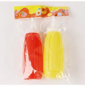 Tomato Ketchup Sauce & Mustard Squeeze Bottle Dispenser With Cap