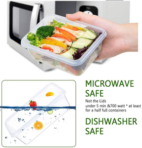 12 gói cái BPA free hộp nhựa cho tổ chức Hộp Ăn Trưa thực phẩm lưu trữ <span class=keywords><strong>container</strong></span> Set đựng thức ăn tổ chức Set - Product Image 3