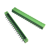 Connecteur de bornier à visser à angle droit pour circuit imprimé, 15 voies, pas de 5,08 mm, pour alimentation électrique et système de contrôle d'éclairage