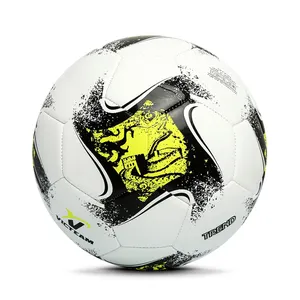 לבן קצף רך TPU כדור כדורגל מכונת תפור, לוגו הדפסה מותאמת אישית באיכות גבוהה כדור רגל גודל 5