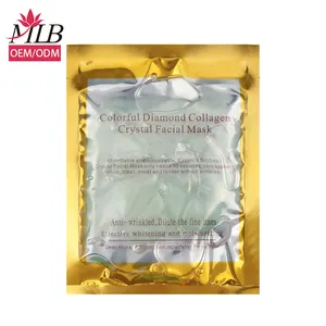 Wholesale skin care products colorful diamond crystal collagen facial mask