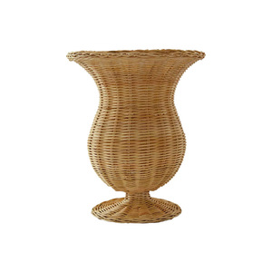 Jarrón tejido de ratán, cesta decorativa para arreglos florales, adorno para el hogar, sala de estar, estilo sencillo de alta gama My4061 - Product Image 5