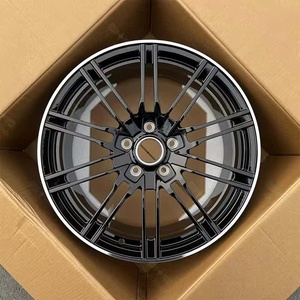 Rines Innovadores de Aleación de Aluminio Forjado con Diseño Multirradio en V, Variante Doble Cinco, en Negro Brillante para Sedán, de 17, 18, 19 y 20 Pulgadas - Product Image 2