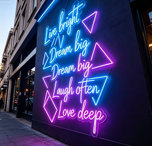 Custom Crystal LED Backlit Business Signage for Bars & Stores Flexible Neon Open Light with IP67 Rating and 2-Year Warranty - Product Image 1