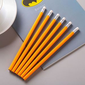 Promotion Hexagonal Cheap 7.5 Inches Wooden Pencils Black <b>Paint</b> HB Pencil with Eraser 12-Piece Color Box Set Office & School Use - Product Image 4
