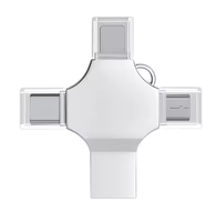 Clé USB OTG personnalisée 4-en-1 Interface Type-C Capacité 32 Go 256 Go 3.0 Clé USB pour iPhone Android Windows