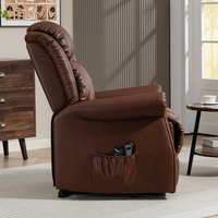 Fauteuil de coiffure électrique moderne en similicuir avec cadre métallique, prix usine