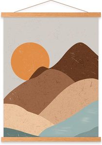 5x7 thông gỗ hình ảnh khung 4-Pack bóng nhỏ hộp hiển thị trường hợp bề mặt kính 0.6 inch nội bộ sâu tường bàn - Product Image 2