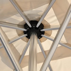 Parasols cantilever d'extérieur en aluminium de grande qualité, nouveau design, pour hôtels et complexes hôteliers, parasols de patio anodisés, 3*3M, parasols carrés - Product Image 3