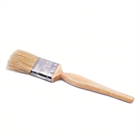 Pinceau en bois Offre Spéciale poils de porc purs épaissis pour le nettoyage pour barbecue usage industriel huile de brosse à plaque mince en fibre de verre