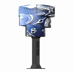 OEM ODM rotation led display digital signage advertising display Cambered surface led display