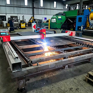 High Precision CNC <b>Plasma</b> <b>Cutter</b> for Metal Sheet F2100B System Stepper Motor Automatic Torch Height Control Dross-free Cutting - Product Image 1