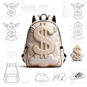 Mochila Ita Personalizada Tipo Escolar con Inserto de Exhibición Único Incluido, Diseño Lindo con Símbolo de Moneda - Product Image 3