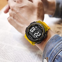 Reloj Deportivo Digital SMAEL 8112, Cronógrafo, Plástico, Luminoso, Resistente al Agua 5BAR, Moderno, Colorido, con Alarma y Correa de Silicona