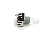 Encodeur incrémental rotatif à poussoir Terwin 12 mm avec éclairage RGB, 24 impulsions, 24 positions et interrupteur LED