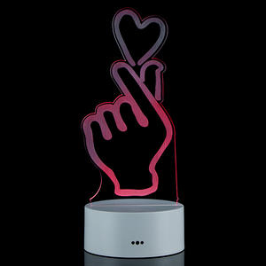 Lámpara <span class=keywords><strong>de</strong></span> <span class=keywords><strong>Noche</strong></span> Creativa 3D con Forma <span class=keywords><strong>de</strong></span> Corazón con la Frase 'TE AMO', Regalo <span class=keywords><strong>de</strong></span> Navidad o San Valentín para <span class=keywords><strong>Enamorados</strong></span> - Product Image 3