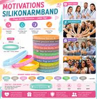 Bracelets en silicone inspirants pour les étudiants, les activités scolaires et les programmes d'encouragement des jeunes