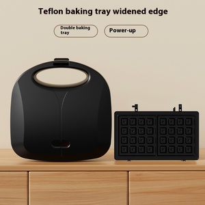 热卖紧凑型家用电动华夫饼三明治机自动不粘三角板方便家用车库使用 - Product Image 2