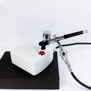 Ensemble d'aérographes HM-100B à double action, alimentation par gravité, vitesse réglable, pompe à air électrique portable pour travaux d'art et modélisme - Product Image 4