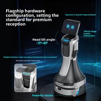 Робот-администратор Leopard Secret 2 AI для обслуживания в лобби отеля с функцией распознавания лиц, голосовым взаимодействием и приемом гостей