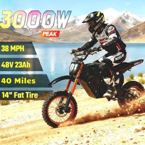 Vélo Tout-Terrain Électrique OEM/ODM en Gros avec Moteur Moyeu 1000/2000/3000W 48V, Double Suspension, Longue Autonomie, Pneus Antidérapants pour Ados et Montagne - Product Image 4
