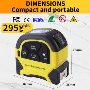 KEMING Misuratore <span class=keywords><strong>Laser</strong></span> 2 in 1 con Batteria al Litio Ricaricabile, Metro <span class=keywords><strong>Laser</strong></span> USB C Ricaricabile, Metro Digitale - Product Image 3