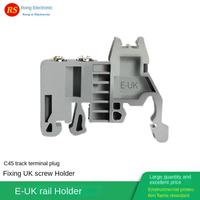 RT Haute Qualité E-UK C45 35mm Bornier de fixation sur rail DIN Gris PA66 pour électriciens