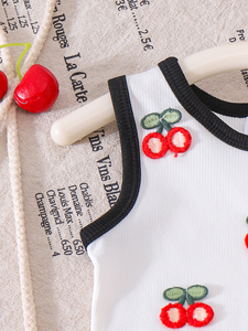 Set Due Pezzi Moda Bambina 2026: Gilet Bianco Morbido e <span class=keywords><strong>Pantaloni</strong></span> Rossi per Bambine, Abbigliamento Autunno Inverno - Product Image 3