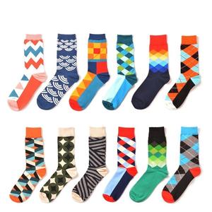 ملابس قطنية مضحكة للرجال بتصميم ملون ملابس رجالية غير رسمية جوارب عيد الميلاد فستان مخصص للبيع بالجملة محبوك 41-46 - Product Image 5