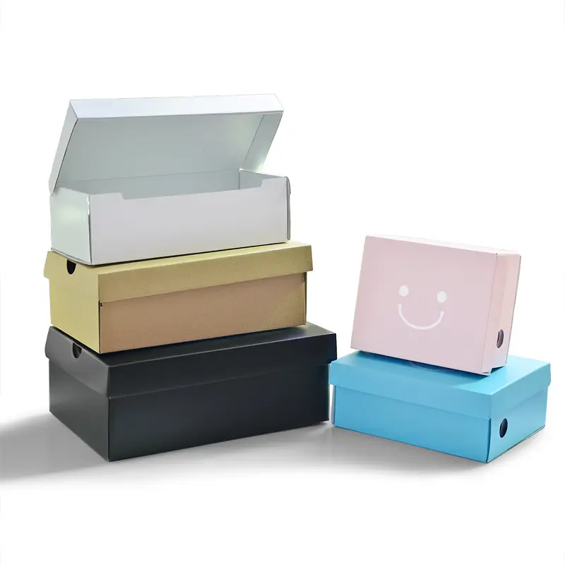 थोक कागज बॉक्स अनुकूलित जूते क्राफ्ट बॉक्स सेट गर्म बिक्री कागज पैकेजिंग बॉक्स