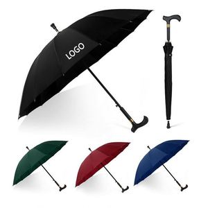 Parapluie de marche coupe-vent de 30 pouces de haute qualité avec canne intégrée pour la randonnée et l'aide à la marche – Vente en gros - Product Image 3