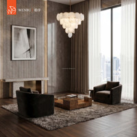 Lustre en albâtre espagnol pour salle à manger et salon de villa, luminaire suspendu de luxe pour plafond