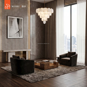 Lámpara de alabastro española para comedor de villa, sala de estar, lámpara colgante de lujo para techo - Product Image 3