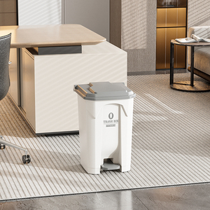 YYN <strong>30L</strong> Large Capacity Eco-Friendly Household Foot Pedal Trash Can with Lid Plastic Storage <strong>Bin</strong> for Living Room <strong>Kitchen</strong> - Product Image 3