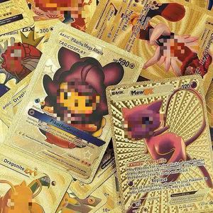 Cartes de collection <span class=keywords><strong>Pokémon</strong></span> - Cartes dorées - Cartes argentées - Cartes colorées - Style dessin animé - Collection pour joueurs - Product Image 3