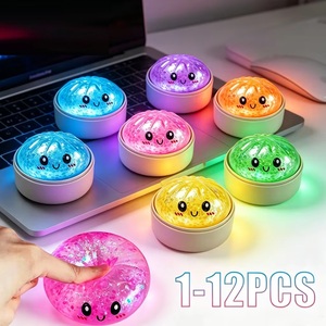1-12 Unidades de Juguete Antiestrés Realista de Panecillo al Vapor, con Expresión de Dibujos Animados, Suave, de Rebote Lento, Alivia la Ansiedad, para Oficina, Hogar, Fiestas y Regalos - Product Image 1