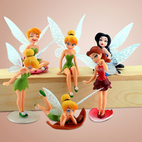 Personnalisable 6 pièces/ensemble mignon joli accessoire jouet cadeau jardin minuscules personnes Terrarium Miniature fées Mini fée ange danse Figurines