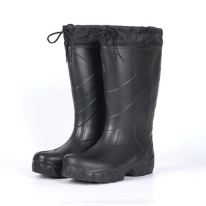 Vente en gros <span class=keywords><strong>de</strong></span> bottes <span class=keywords><strong>de</strong></span> pluie galochas légères pour garder au chaud bottes <span class=keywords><strong>de</strong></span> pluie épaisses antidérapantes imperméables pour le ski et <span class=keywords><strong>la</strong></span> pêche - Product Image 3
