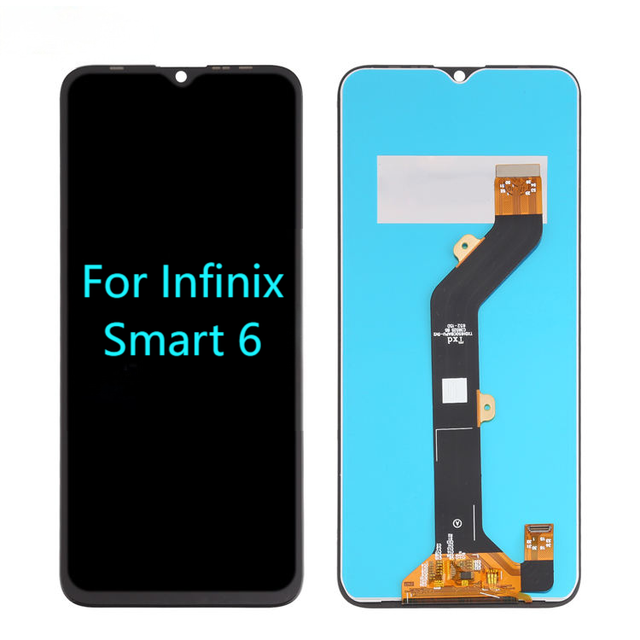 For Infinix Smart 6 OEM LCD Touch Display Assembly 6.5 Screen Front Glass Repair Panel 3 Year Warranty for Mobile Phones Free