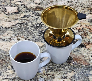 Colocar varias tazas y recipientes de café sin problemas Vierta sobre el gotero de café, gotero de filtro de café de acero inoxidable 304 - Product Image 2