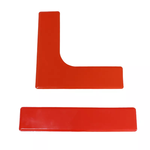 Jeu de marqueurs de limite de qualité supérieure Lignes de limite de plancher de terrain de pickleball portables pour intérieur extérieur Marqueurs rouges et jaunes - Product Image 5