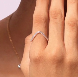 <b>Indian</b> Exporter Moissanite Engagement <b>Ring</b> Fine Jewelry Design For Wedding Anniversary And Gift Giving Available At Best Price - Product Image 1