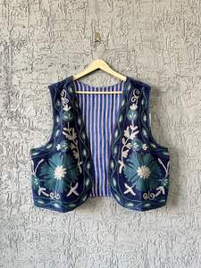 Lote de Fabricación al por Mayor de Chalecos Acolchados de Algodón Tejido para Mujer, Chaquetas Cortas - Product Image 2