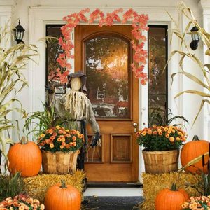 Guirlande de feuilles <span class=keywords><strong>d</strong></span>'érable, <span class=keywords><strong>d</strong></span>écoration de vigne suspendue, artificielle, pour l'<span class=keywords><strong>automne</strong></span>, <span class=keywords><strong>d</strong></span>écor de remerciement pour la maison, 5/12 paquets - Product Image 5