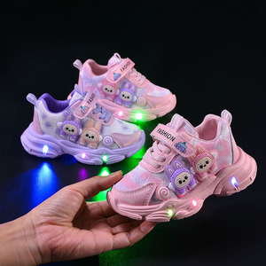Nuove <span class=keywords><strong>Scarpe</strong></span> Sportive in PU per Bambini e Donne con <span class=keywords><strong>Luci</strong></span> LED, Suola Morbida, Stile Joker, Primavera-Autunno - Product Image 1