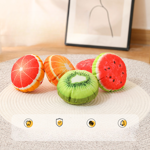 2025 Op Maat Gemaakte Milieuvriendelijke Linnen Hondenspeelgoed Geluidssignerend Papier Fruitserie Pluche Met Bijtvaste Tanden - Product Image 2